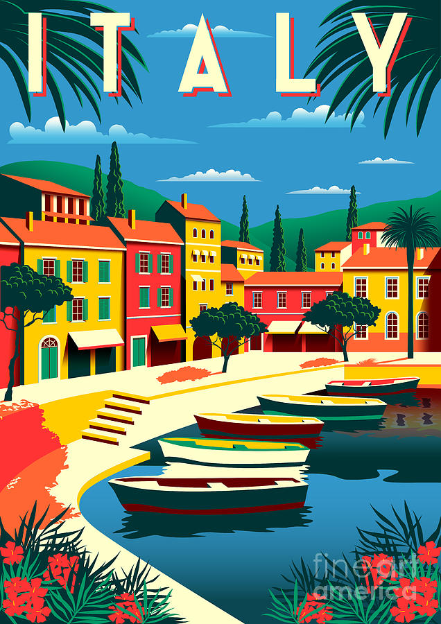 Veeg Kosciuszko importeren Italy poster Digital Art by Alver Studio - Fine Art America