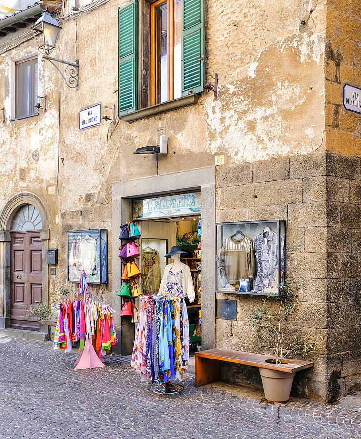 Italy Store Front Dress Shop Photograph