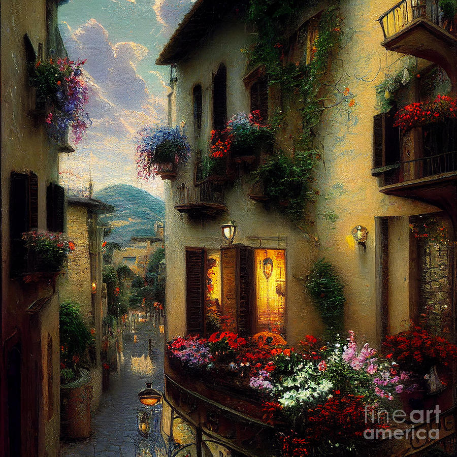 Italy8 Digital Art by Howard Roberts