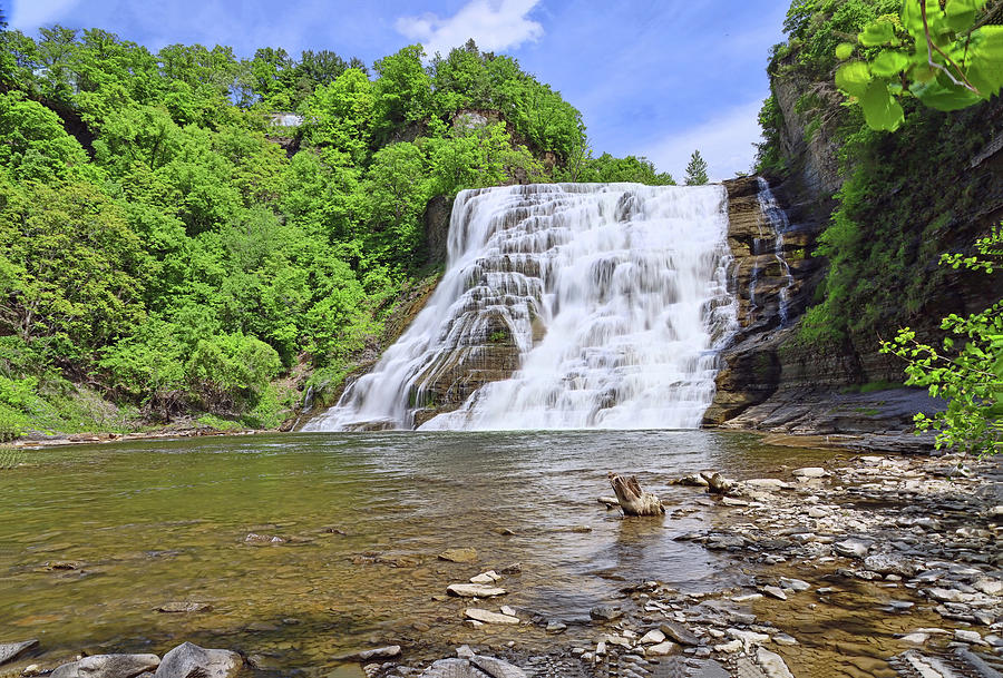 Ithaca Falls - Ithaca, N. Y. Photograph by Allen Beatty