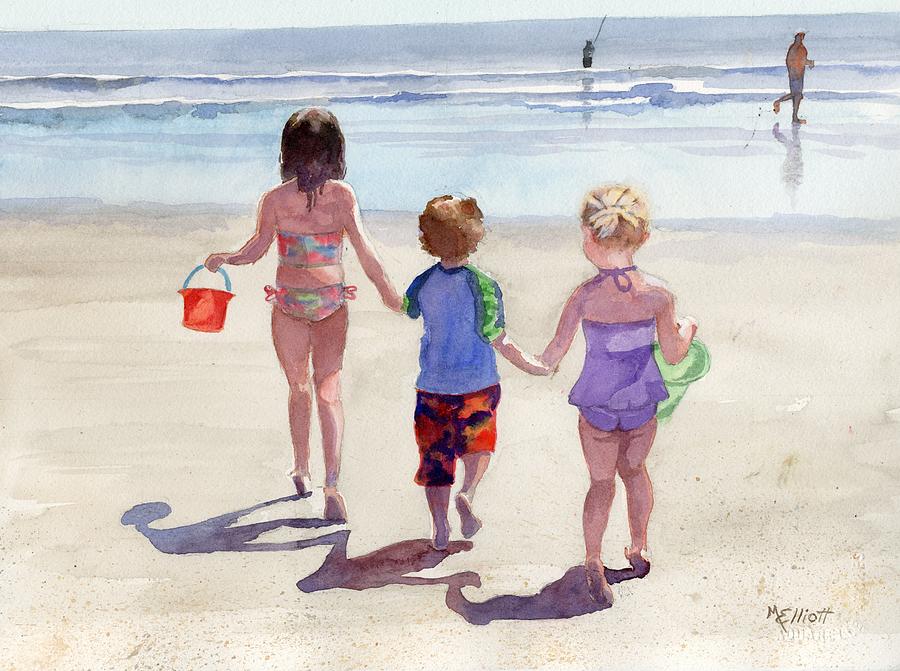 Its a Beach Day Painting by Marsha Elliott