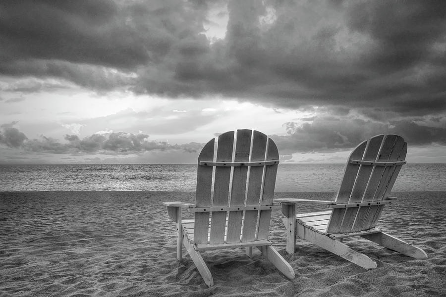 Its a Beautiful Day Black and White Photograph by Debra and Dave Vanderlaan