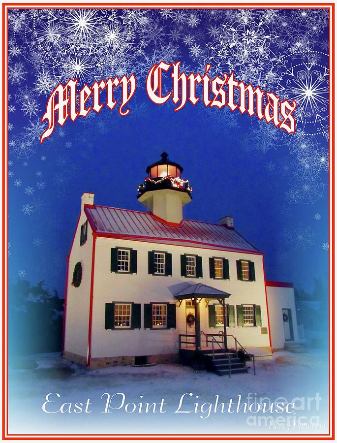 It's a Merry Christmas at East Point Lighthouse by Nancy Patterson It's a Merry Christmas at East Point Lighthouse by Nancy Patterson