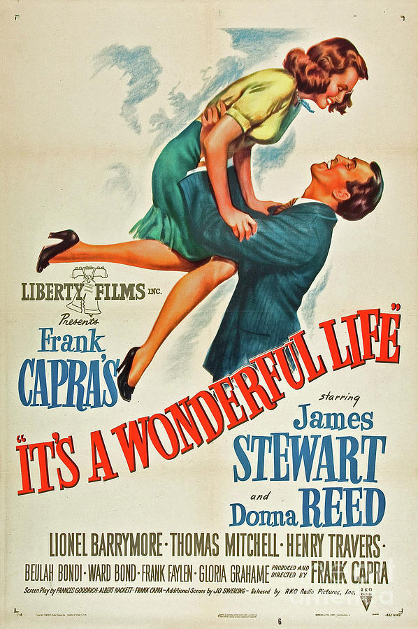 Its A Wonderful Life 1946 Movie Poster Digital Art by Lone Palm Studio ...