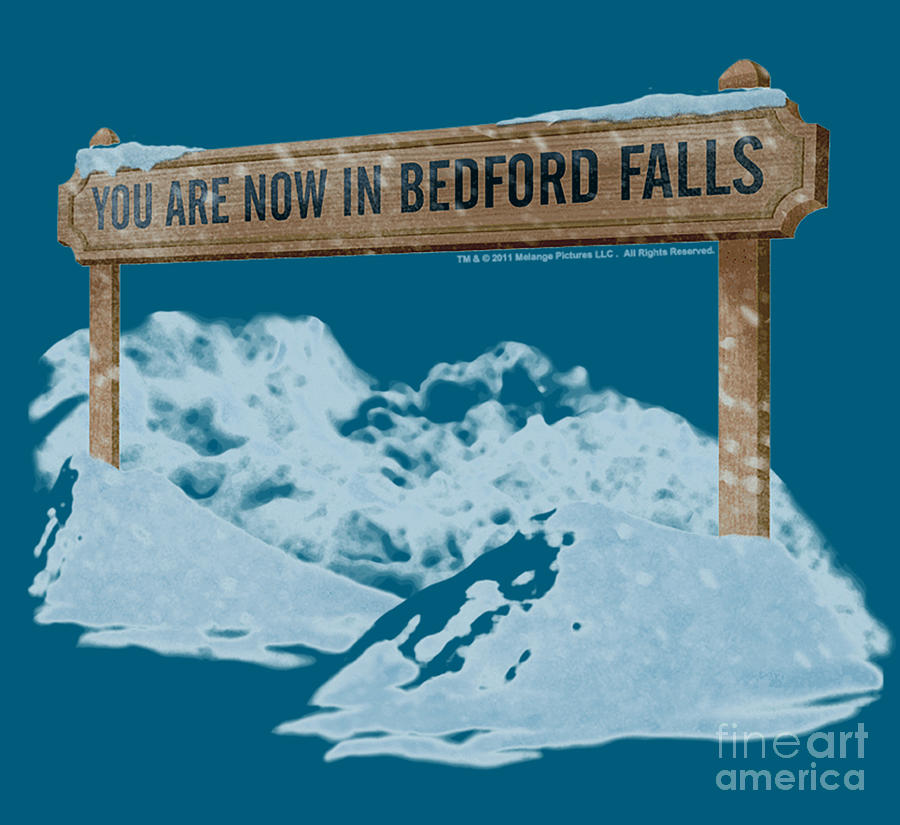 Its A Wonderful Life Bedford Falls Freeze Digital Art By Bobby Carlsson ...