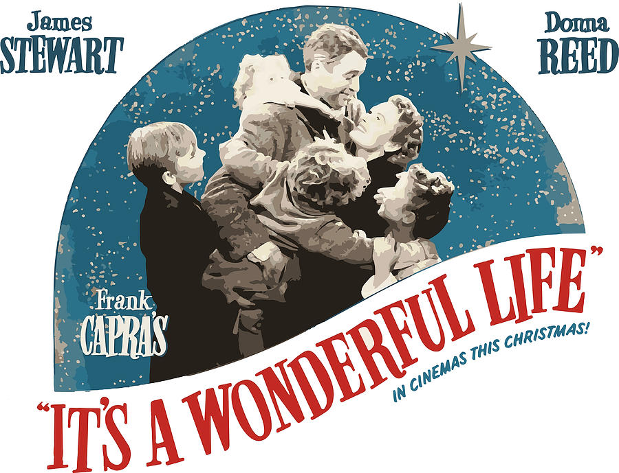 Its a Wonderful Life Frank Capra Poster Painting by Amy Grant Fine