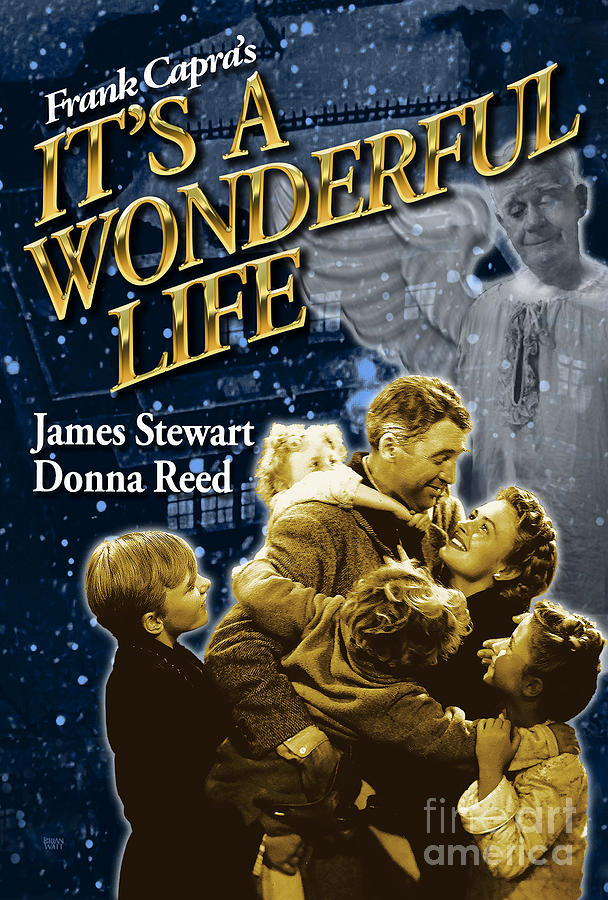 Its A Wonderful Life Movie Poster Vertical Photograph by Brian Watt