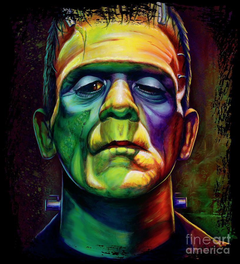 Frankenstein Painting - Its Alive  by Scott Spillman