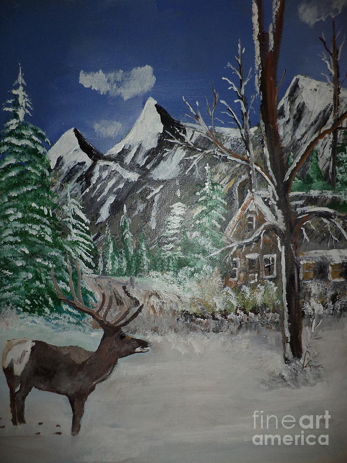 Its Cold Anyone Home Painting # 126 Painting by Donald Northup