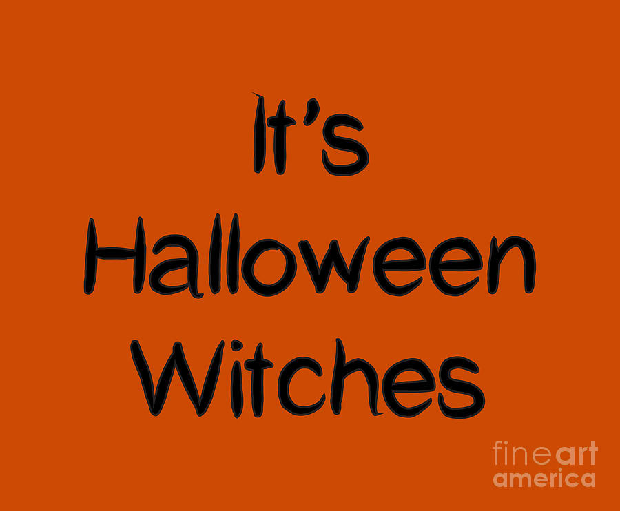 Its Halloween Witches, Fall, Autumn, Digital Art by David Millenheft