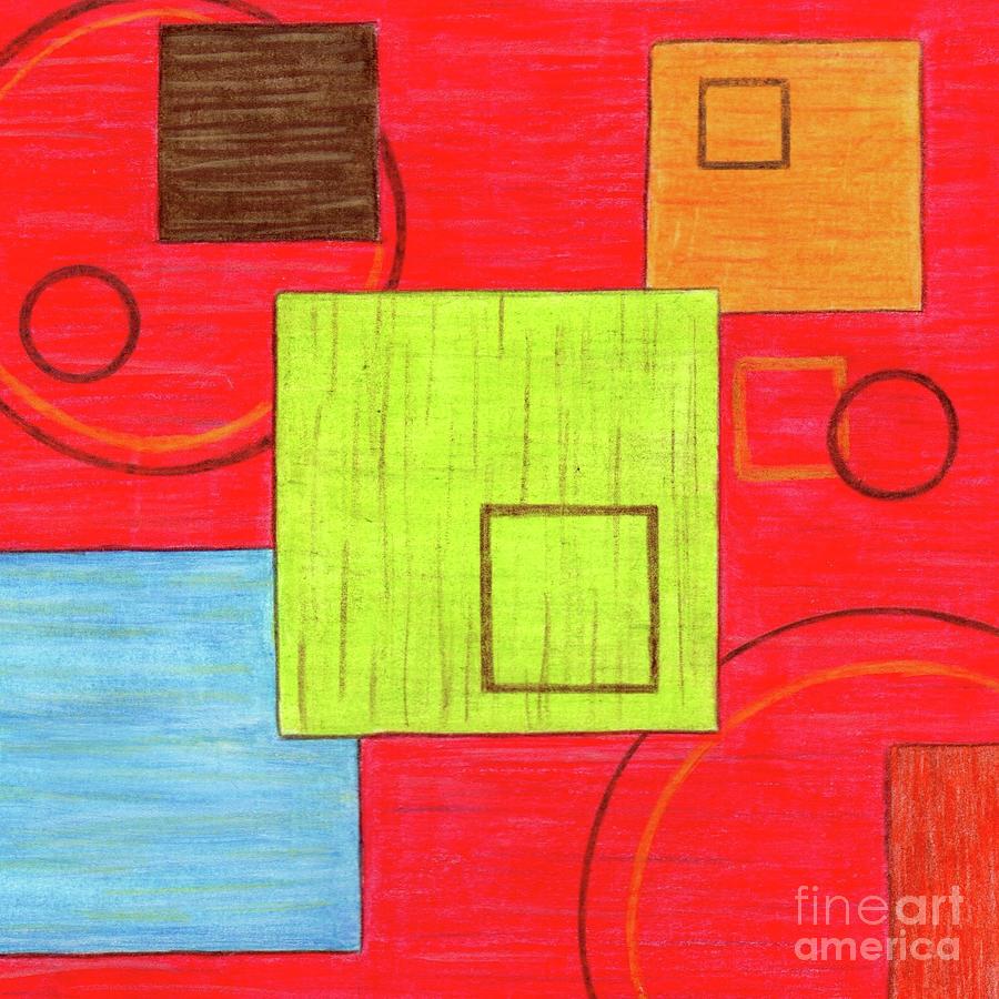 Its Hip to Be Square  Mixed Media by Donna Mibus