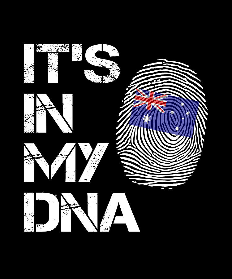 Klassifikation side Sekretær Its in My DNA Australian Flag Digital Art by Sarcastic P