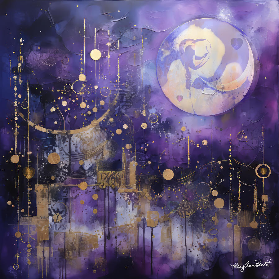Its Just the Moon #11 Digital Art by Mary Ann Benoit
