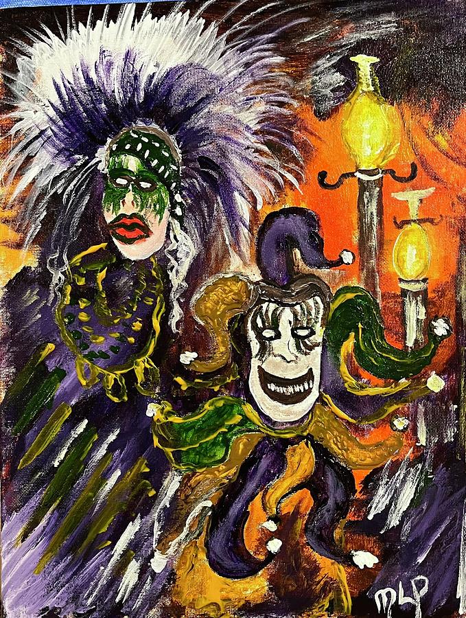 mardi gras painting for sale