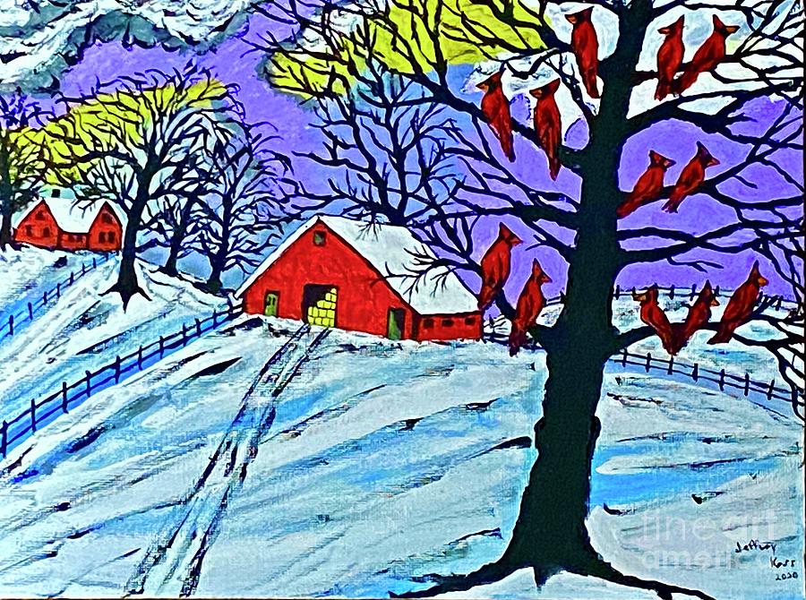  A Cold Winter Day Painting by Jeffrey Koss