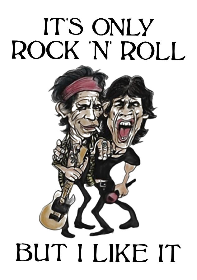 Its Only Rock N Roll White Digital Art By Changmin Imono - Fine Art America