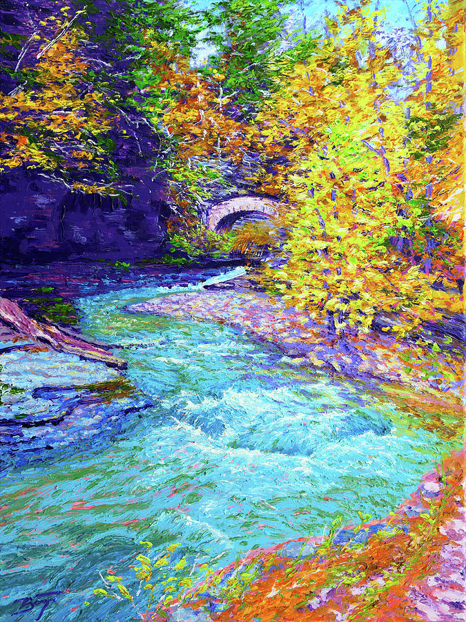 Its Water Under the Bridge Painting by Darien Bogart