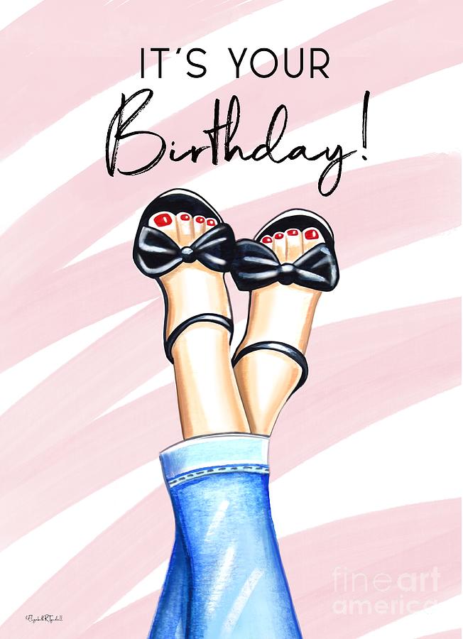 Its Your Birthday  Painting by Elizabeth Robinette Tyndall