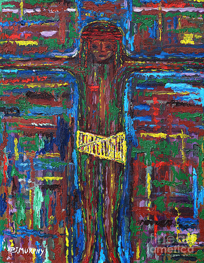 Easter Painting - Cross 3 by Patrick J Murphy
