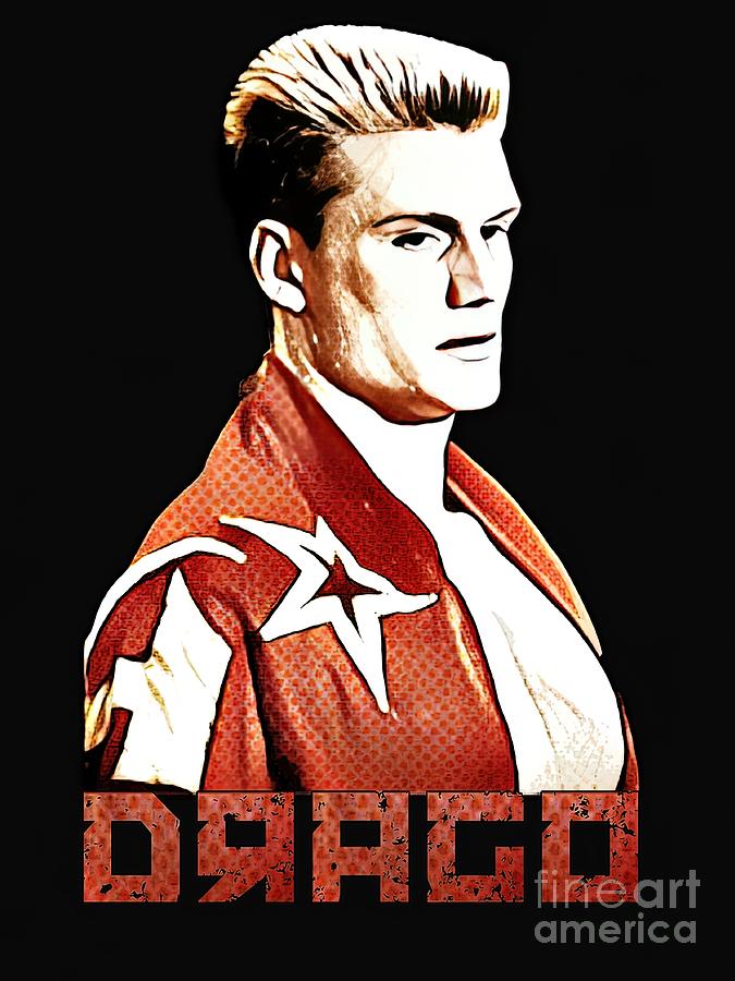 Ivan Drago Rocky Painting by Damien Brandon - Fine Art America