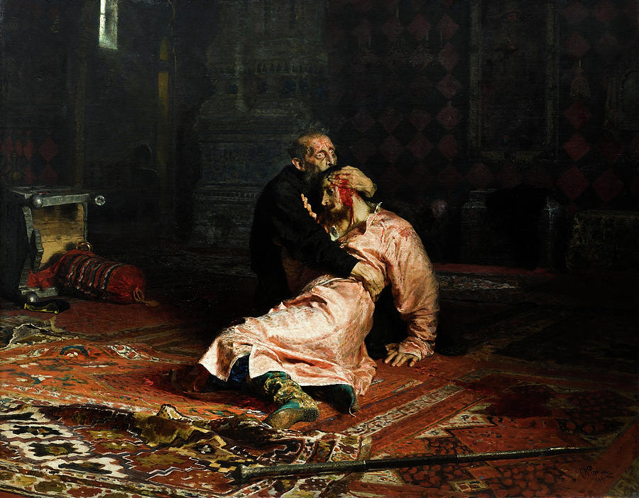 Ivan the Terrible and His Son Ivan on November 16th, 1581 by Ilya Repin ...