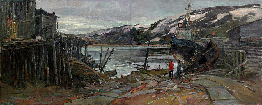 Pier Painting - Ivanovich is being repaired by Juliya Zhukova