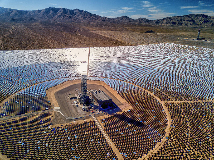 Ivanpah Solar Thermal Energy Plant in California Photograph by Grandriver