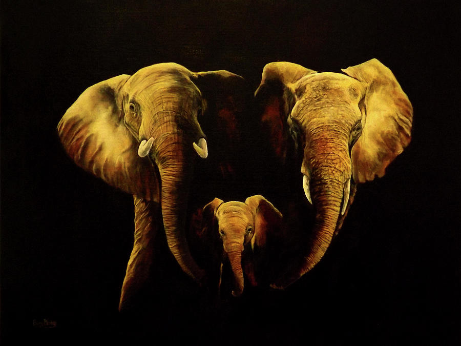Ivory Painting by Barry BLAKE