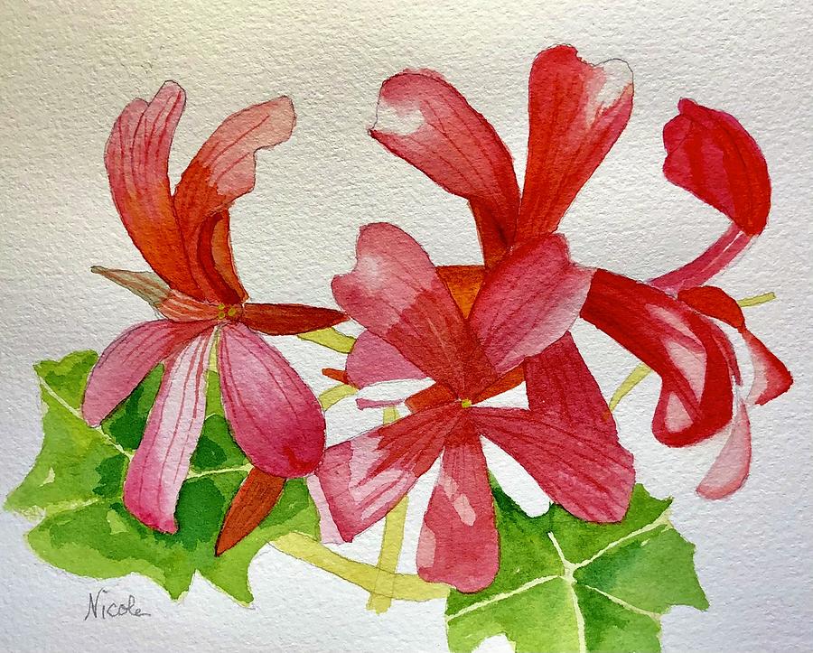 Ivy Geranium Painting
