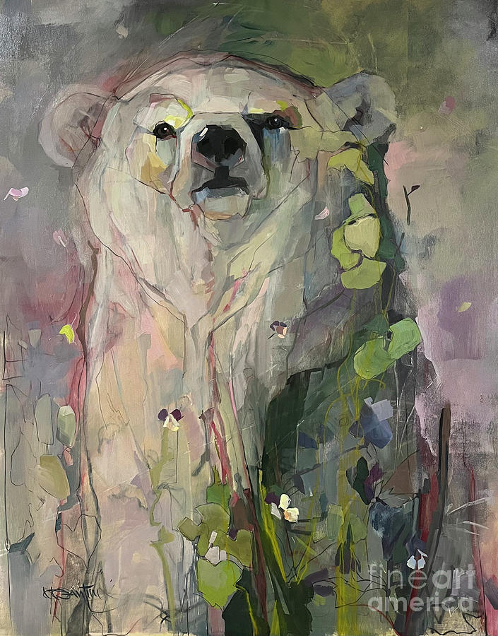 Bear Painting - Ivy by Kimberly Santini