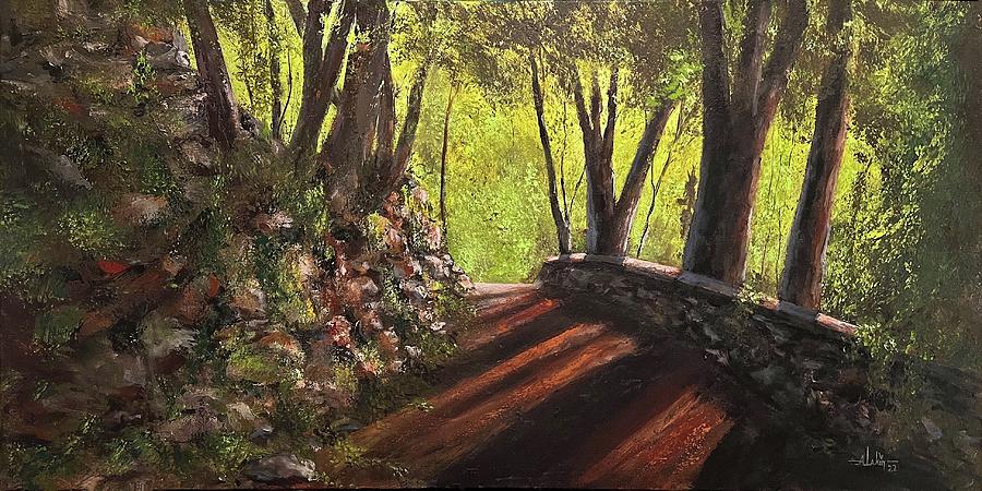 Ivy Trail Painting by Alan Lakin