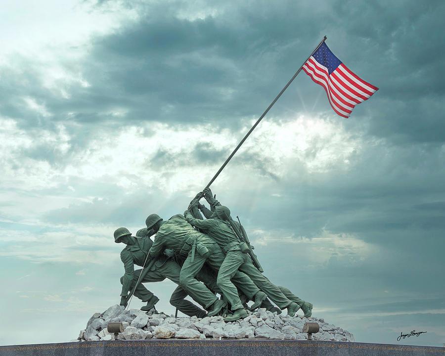 Iwo Jima Memorial Photograph by Jurgen Lorenzen