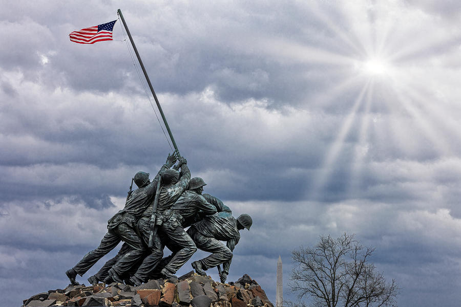 Iwo Jima Memorial VA Photograph by Susan Candelario