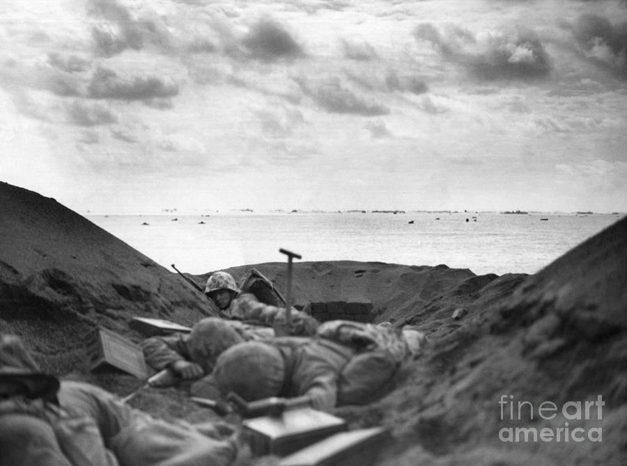 Iwo Jima Pillbox, 1945 Photograph by Karl Thayer Soule