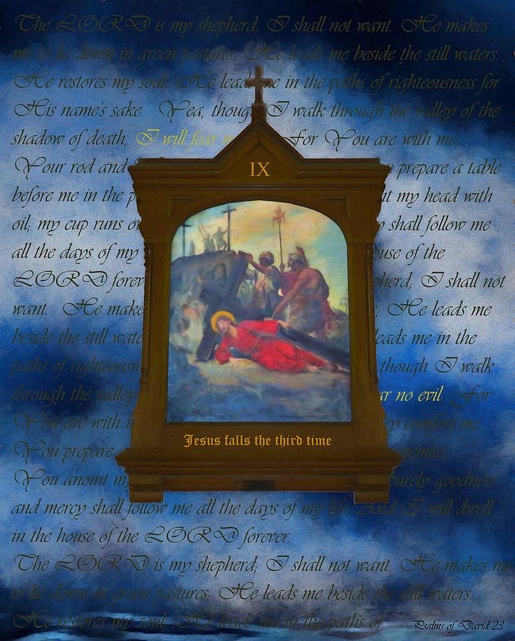 IX Jesus Falls The Third Time Digital Art by Joan Stratton IX Jesus Falls The Third Time Digital Art by Joan Stratton