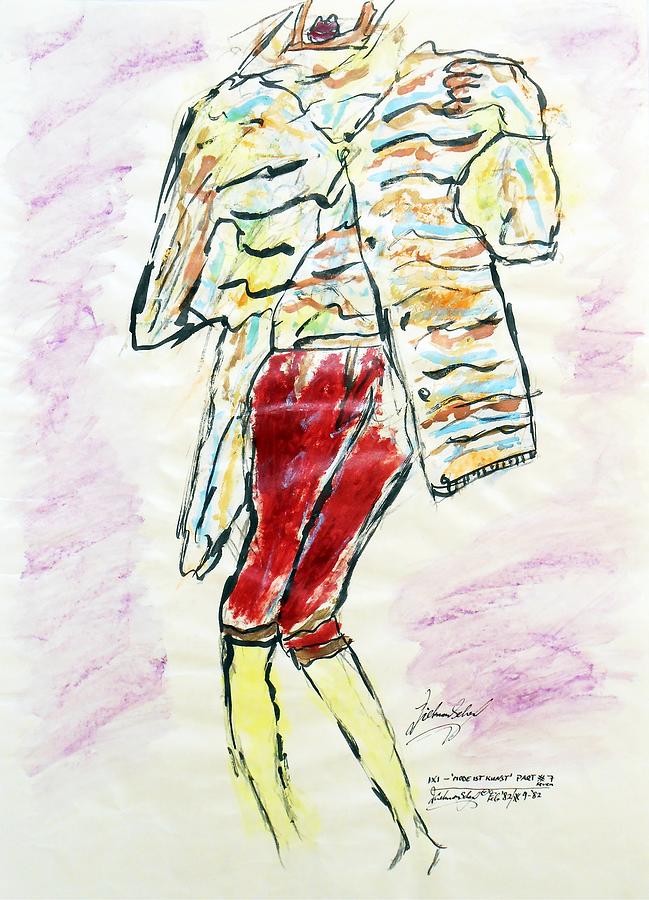 iXi Part 7 Fashion is Art Series Painting by Dietmar Scherf