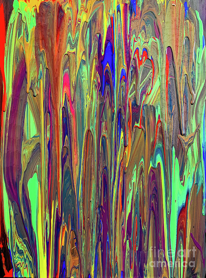 Justin Moore Painting - Izzy Quarantine Abstract  by Justin Moore