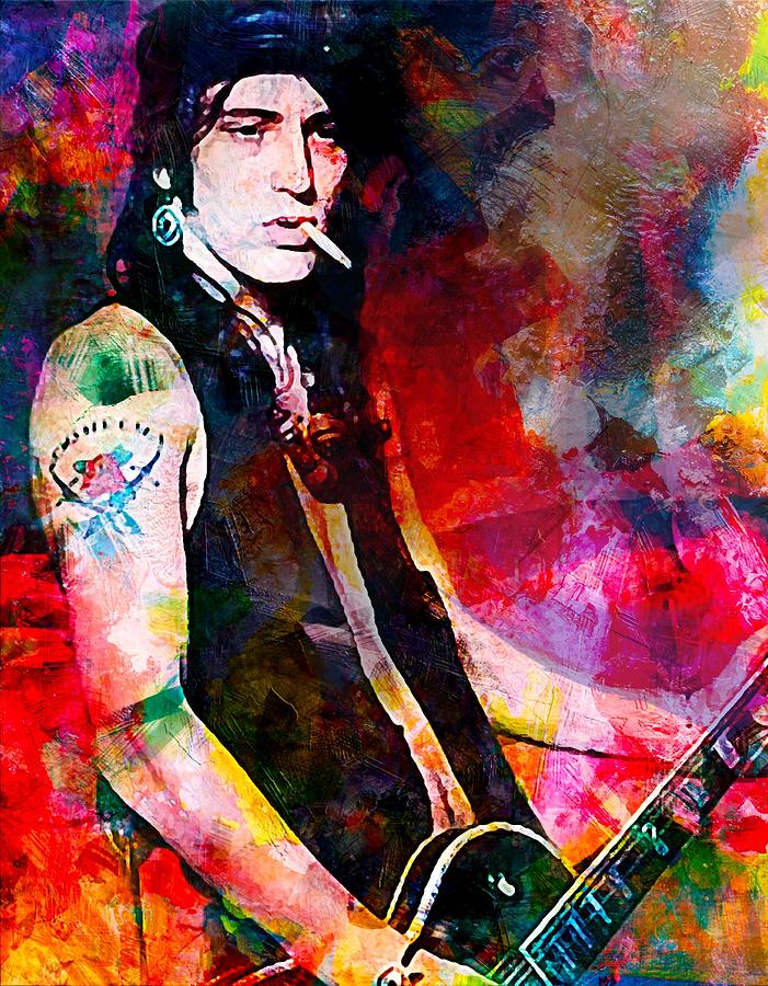 Izzy Stradlin. Guns N Roses. Digital Art by Piero F Fearnley - Fine Art ...