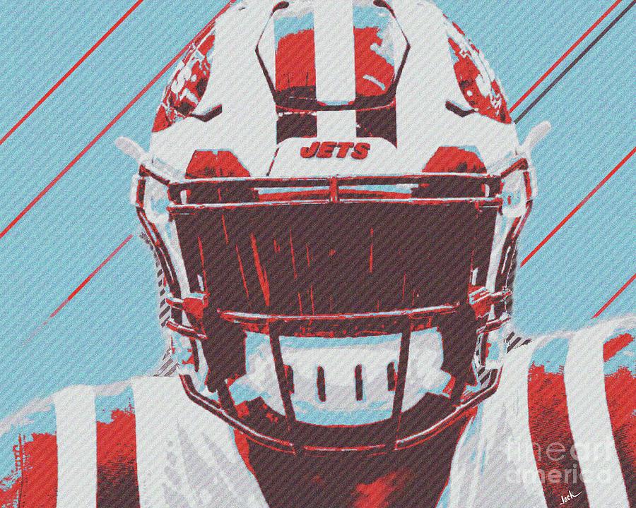 Jets Painting - J E T S Jets by Jack Bunds Jets Painting - J E T S Jets by Jack Bunds
