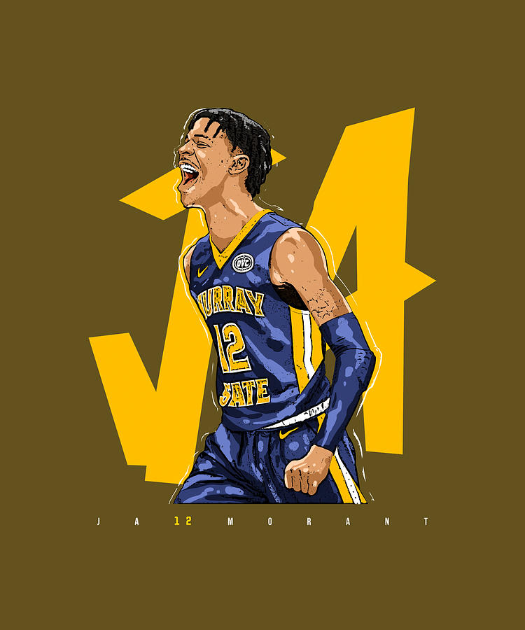 Ja Morant blue quote Painting by Harrison Philip Fine Art America