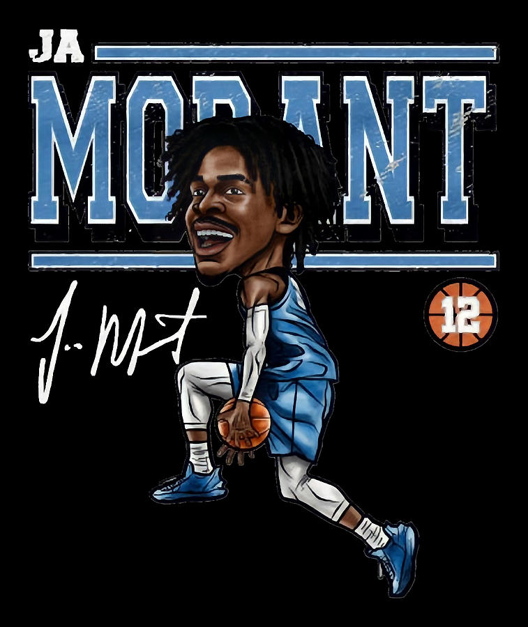 Ja Morant Cartoon Digital Art By Kelvin Kent Pixels 5105