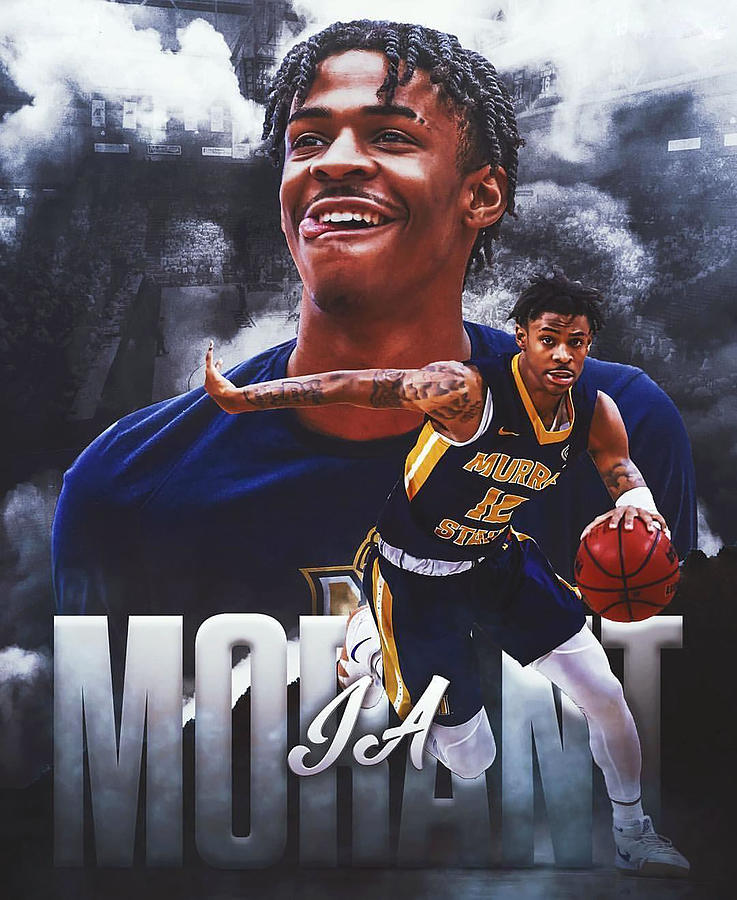 Ja Morant smile poster Digital Art by Lucas Miller Fine Art America