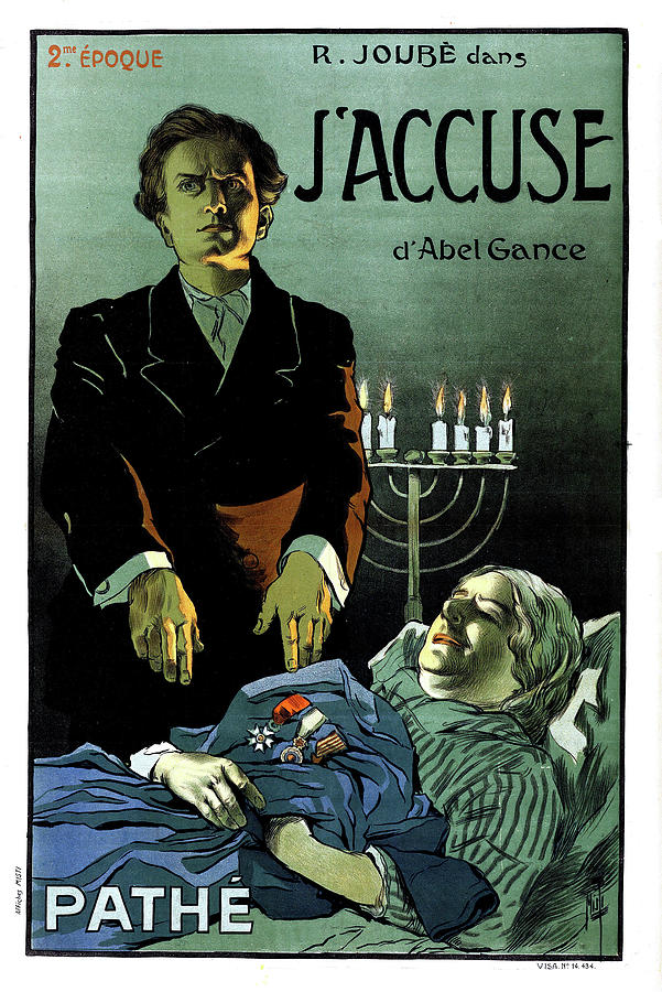 Vintage Mixed Media - Jaccuse, 1919 by Movie World Posters