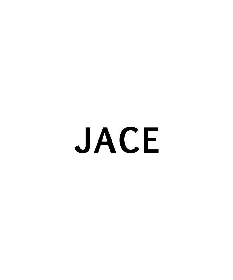 Jace Name Text Tag Word Background Colors Digital Art by Queso Espinosa ...