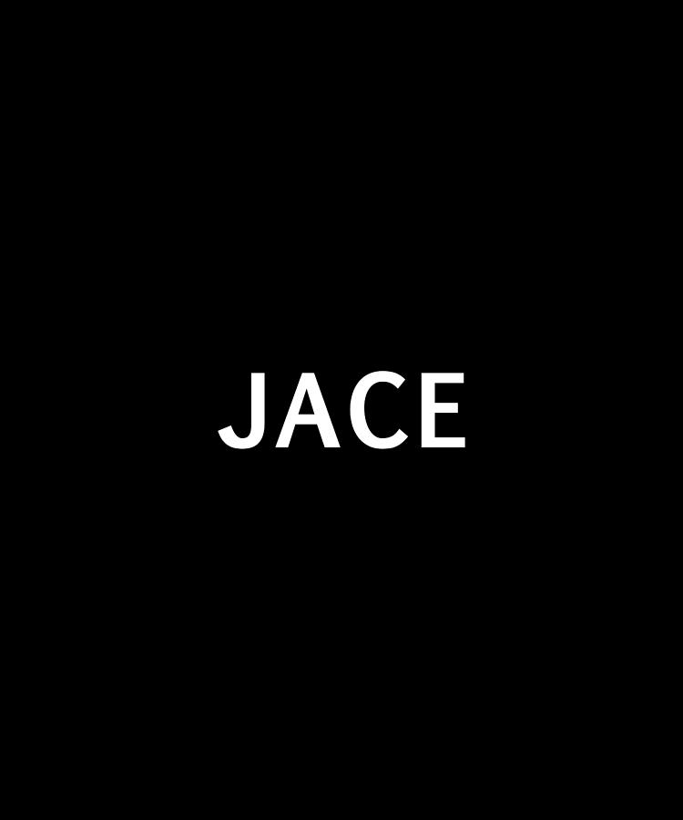 Jace Name Text Tag Word Background Colors W Digital Art by Queso ...