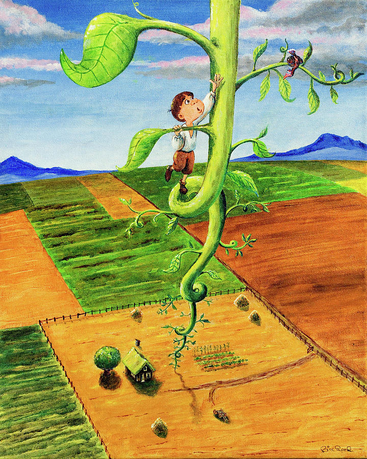 Jack Painting - Jack and the Beanstalk by William Reed