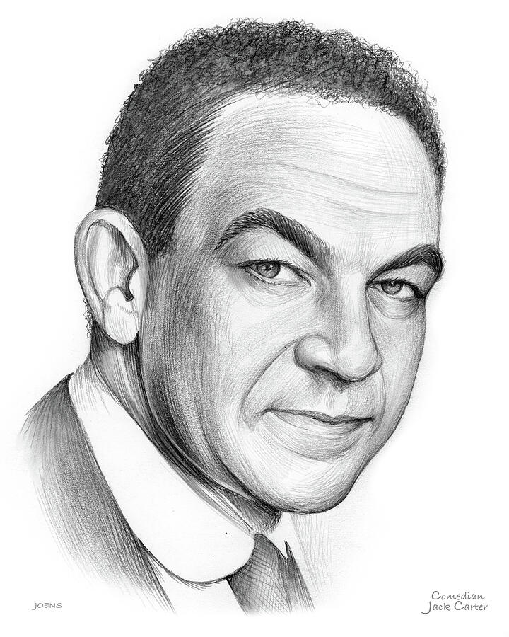 Broadway Drawing - Jack Carter 18FEB25 by Greg Joens Broadway Drawing - Jack Carter 18FEB25 by Greg Joens