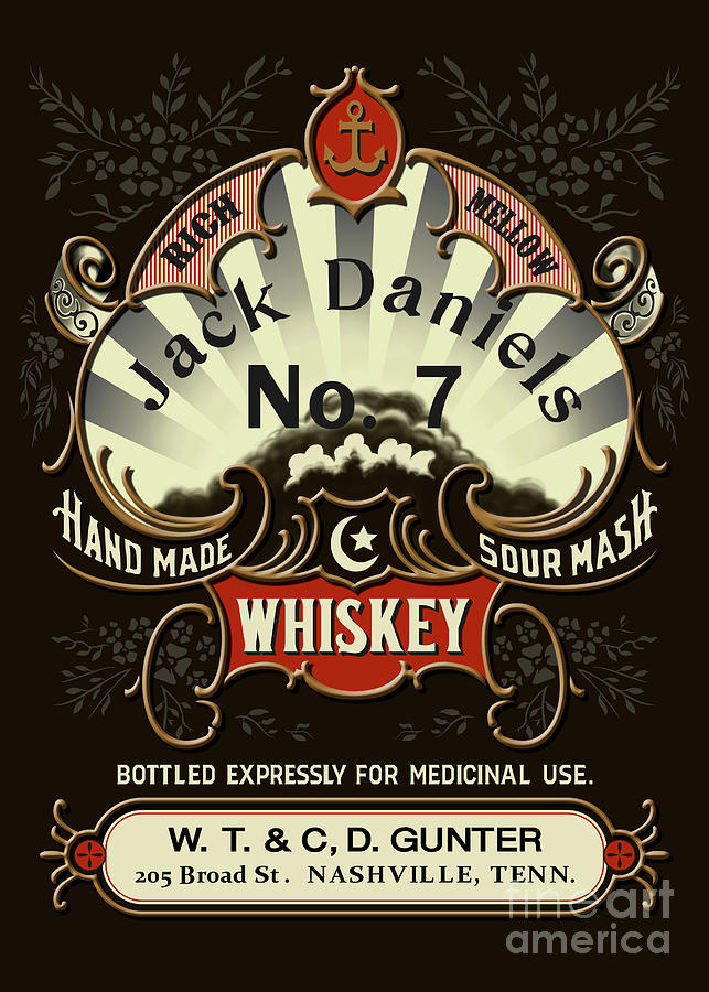 Jack Daniels Old Label 2 Digital Art by Manuel Garcia | Fine Art America