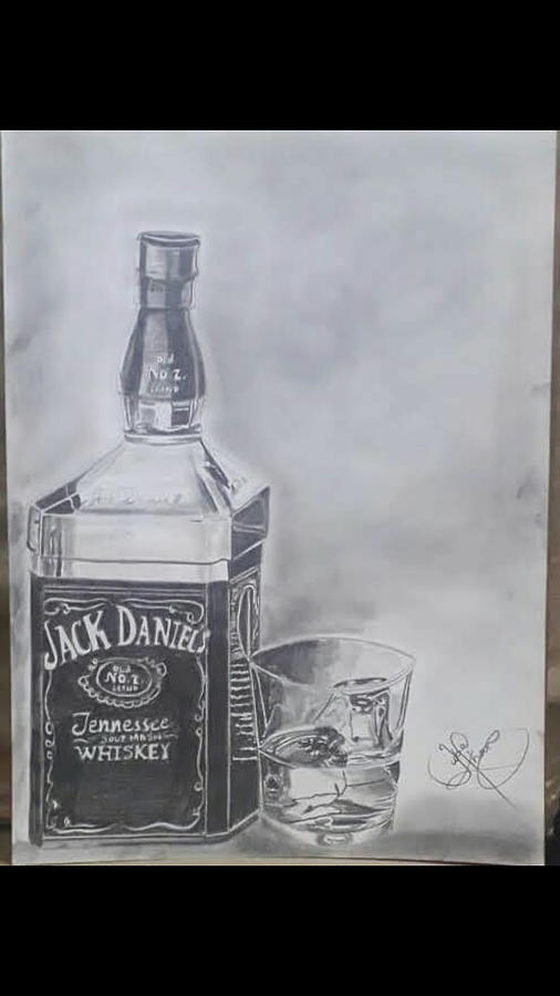 jack daniels bottle sketch  digital spectrum  OpenSea