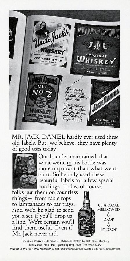 Jack Daniels Tennessee Whiskey - 1979 Digital Art by Empty St - Fine ...